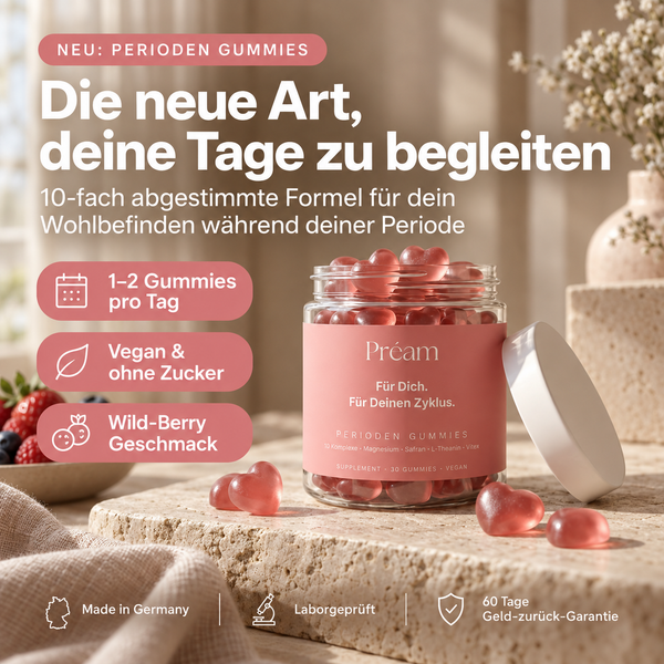 Préam Perioden Gummies 10x Wirkstoffkomplex